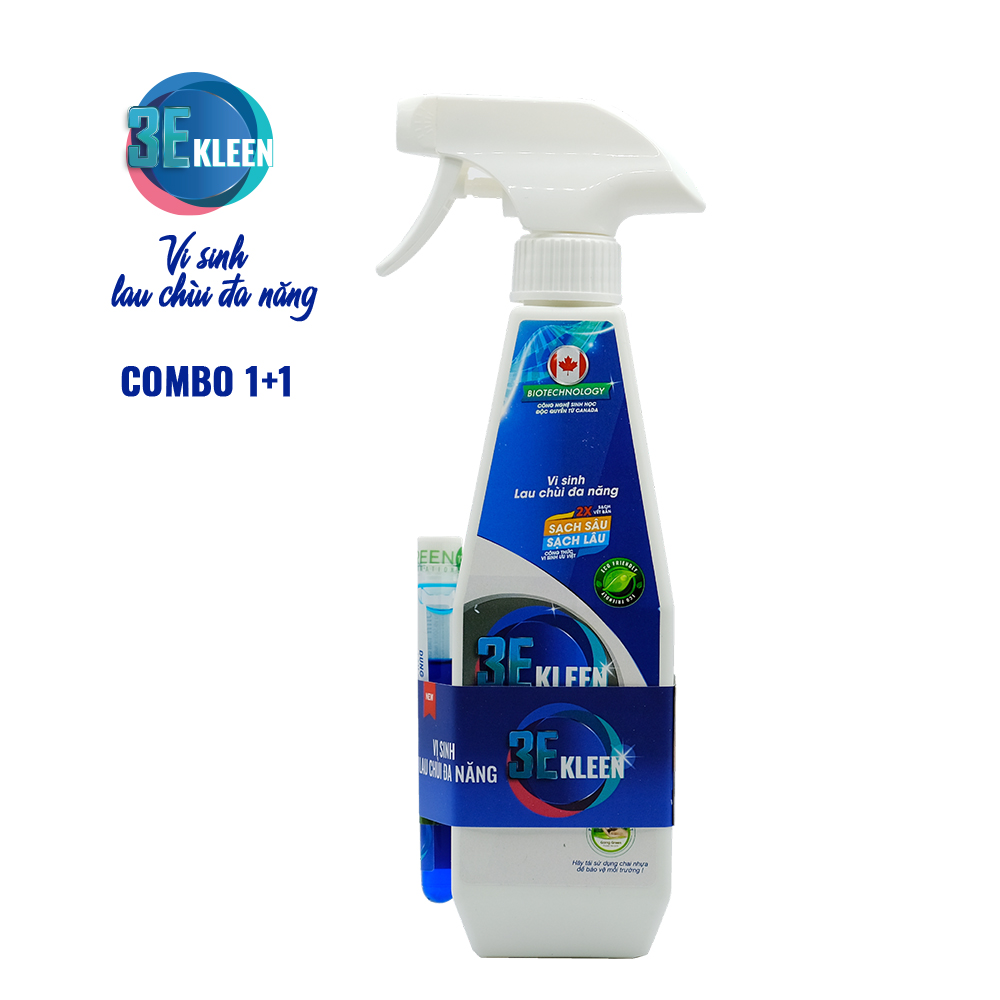 Lau đa năng sinh học 3E KLEEN 1-1 (1 ống 5ml kèm 1 bình rỗng 500ml)