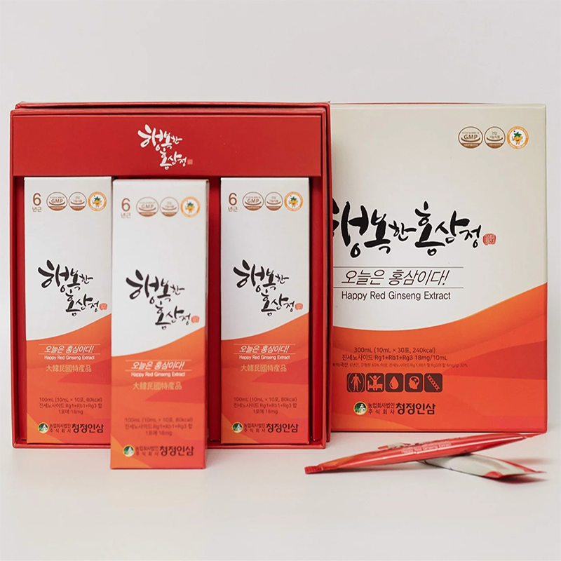 Tinh Chất Hồng Sâm Pha Sẵn (Happy Red Ginseng Extract) 10ml x 30 gói